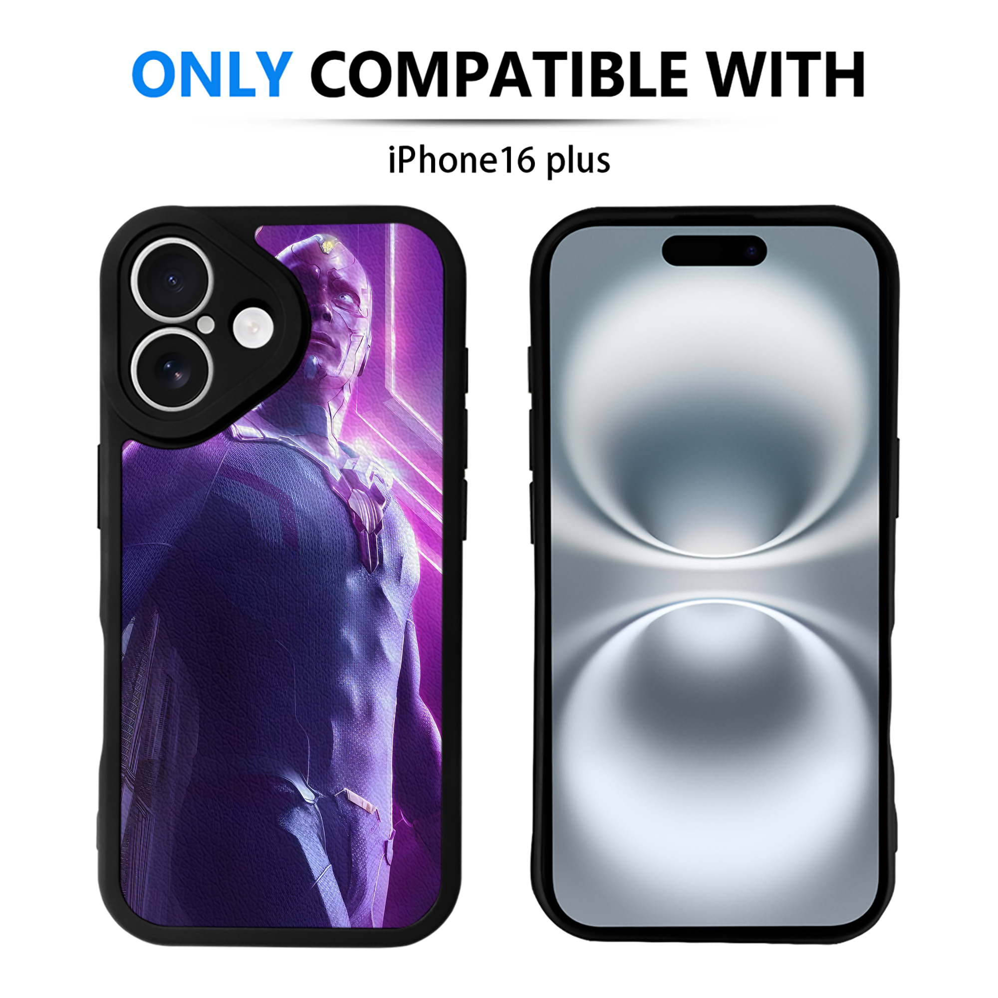 （画像用） アベンジャーズ The Avengers 【iPhone 16シリーズ対応】シリコンスマホケース（レザー調） 材質：シリコン